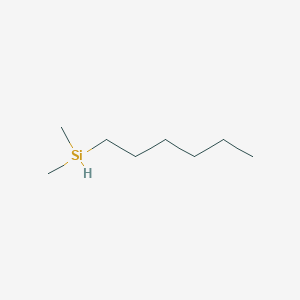 molecular formula C8H20Si B13760432 n-Hexyldimethylsilane 