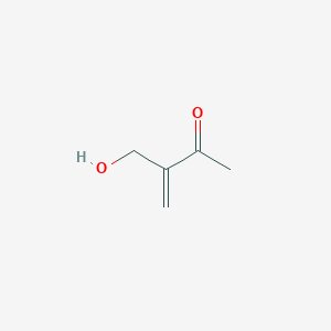 molecular formula C5H8O2 B13760439 3-(Hydroxymethyl)-3-butene-2-one 