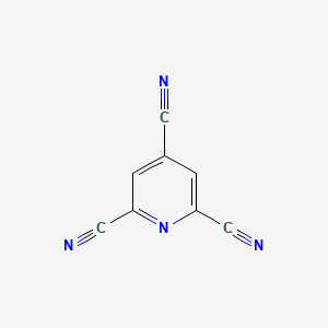molecular formula C8H2N4 B13760486 2,4,6-Tricyanopyridine CAS No. 25329-00-4