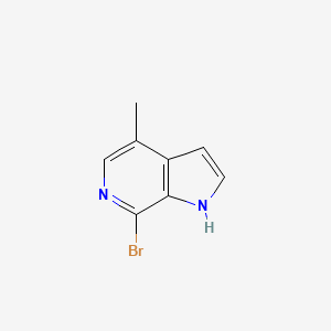 molecular formula C8H7BrN2 B1376051 7-Bromo-4-methyl-1H-pyrrolo[2,3-C]pyridine CAS No. 1379344-79-2