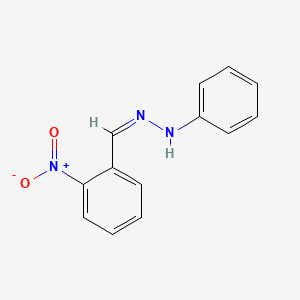 molecular formula C13H11N3O2 B13760539 N-[(Z)-(2-nitrophenyl)methylideneamino]aniline CAS No. 610-64-0