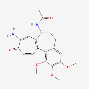 molecular formula C21H24N2O5 B13760544 Isocolchiceinamide CAS No. 25269-21-0