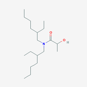 molecular formula C19H39NO2 B13760573 n,n-Bis(2-ethylhexyl)-2-hydroxypropanamide CAS No. 6334-12-9