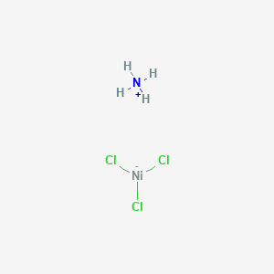 molecular formula Cl3H4NNi B13760614 Nickelate(1-), trichloro-, ammonium CAS No. 24640-21-9