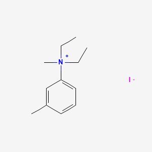 molecular formula C12H20IN B13760620 Diethylmethyl(m-tolyl)ammonium iodide CAS No. 73664-10-5