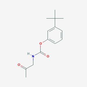 molecular formula C14H19NO3 B13760627 Carbamic acid, acetylmethyl-, 3-(1,1-dimethylethyl)phenyl ester CAS No. 2313-91-9