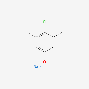 molecular formula C8H8ClNaO B13760645 Sodium 4-chloro-3,5-dimethylphenolate CAS No. 54983-54-9