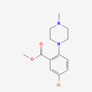 molecular formula C13H17BrN2O2 B13760651 Methyl 5-bromo-2-(4-methylpiperazin-1-yl)benzoate CAS No. 1131587-80-8
