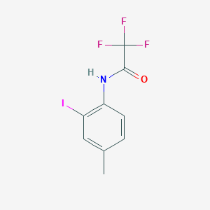 molecular formula C9H7F3INO B13760700 Acetamide, N-(2-iodo-4-methylphenyl)-2,2,2-trifluoro- CAS No. 784183-53-5