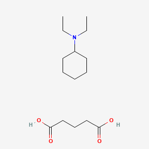 molecular formula C15H29NO4 B13760704 N,N-diethylcyclohexanamine;pentanedioic acid CAS No. 68239-13-4