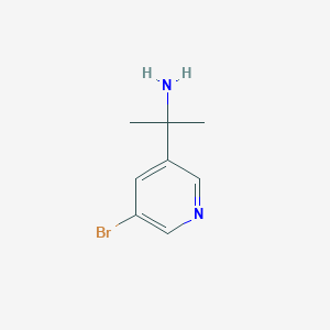 molecular formula C8H11BrN2 B1376071 2-(5-Bromopyridin-3-YL)propan-2-amine CAS No. 1211519-20-8