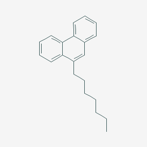 molecular formula C21H24 B13760711 9-Heptylphenanthrene CAS No. 23921-10-0