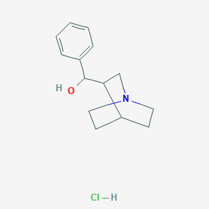 molecular formula C14H20ClNO B13760735 alpha-Phenyl-3-quinuclidinemethanol CAS No. 60999-45-3