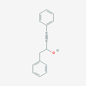 molecular formula C16H14O B13760744 1,4-Diphenyl-but-3-YN-2-OL CAS No. 62969-97-5