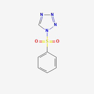 molecular formula C7H6N4O2S B13760779 1-(Benzenesulfonyl)-1H-tetrazole CAS No. 59128-90-4