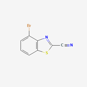 molecular formula C8H3BrN2S B1376078 4-Bromobenzo[d]thiazole-2-carbonitrile CAS No. 1188023-00-8