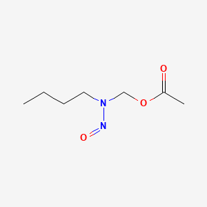molecular formula C7H14N2O3 B13760851 N-Butyl-N-(acetoxymethyl)nitrosamine CAS No. 56986-36-8