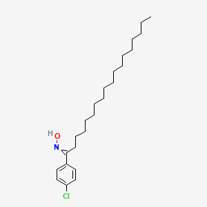 molecular formula C24H40ClNO B13760902 N-[1-(4-chlorophenyl)octadecylidene]hydroxylamine CAS No. 6288-44-4
