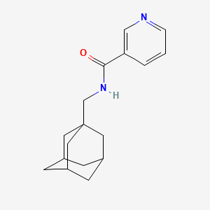 molecular formula C17H22N2O B13760939 N-(1-Adamantylmethyl)nicotinamide CAS No. 24813-26-1