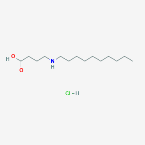 molecular formula C14H30ClNO2 B1376101 4-(Decylamino)butanoic acid hydrochloride CAS No. 1376391-99-9
