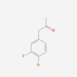 molecular formula C9H8BrFO B1376103 1-(4-Bromo-3-fluorophenyl)propan-2-one CAS No. 1376059-63-0