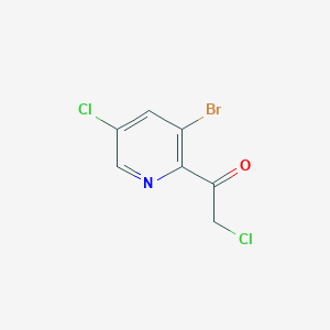 molecular formula C7H4BrCl2NO B1376104 1-(3-Bromo-5-chloropyridin-2-YL)-2-chloroethanone CAS No. 1384264-88-3