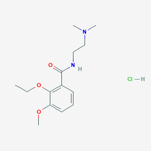 molecular formula C14H23ClN2O3 B13761045 N-(2-Dimethylaminoethyl)-2-ethoxy-3-methoxybenzamide hydrochloride CAS No. 23966-72-5