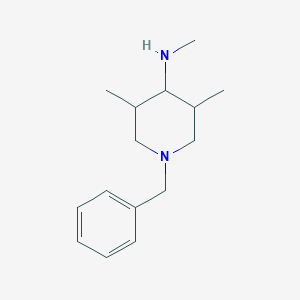 molecular formula C15H24N2 B1376114 1-benzyl-N,3,5-trimethylpiperidin-4-amine CAS No. 1394042-33-1