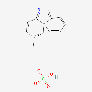 molecular formula C13H12ClNO4 B13761141 2-Methylbenzo[c,d]indole perchlorate 