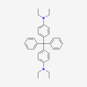 molecular formula C33H38N2 B13761148 Benzenamine, 4,4'-(diphenylmethylene)bis[N,N-diethyl- CAS No. 23308-53-4