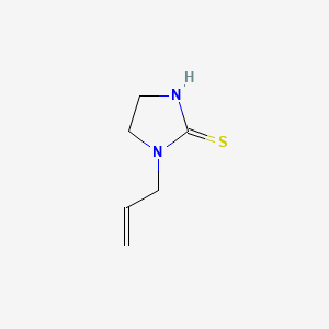 molecular formula C6H10N2S B13761160 2-Imidazolidinethione, 1-(2-propenyl)- CAS No. 24521-43-5