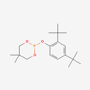molecular formula C19H31O3P B13761167 1,3,2-Dioxaphosphorinane, 2-[2,4-bis(1,1-dimethylethyl)phenoxy]-5,5-dimethyl- CAS No. 71519-95-4