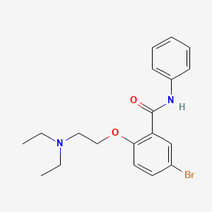 molecular formula C19H23BrN2O2 B13761224 Bromodiethylaminoethoxybenzanilide CAS No. 5014-35-7