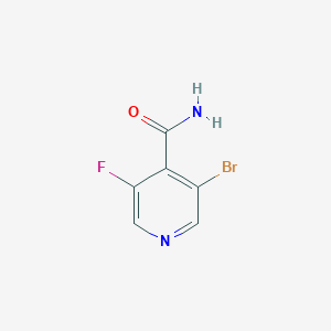 molecular formula C6H4BrFN2O B1376125 3-Bromo-5-fluoroisonicotinamide CAS No. 1353636-72-2