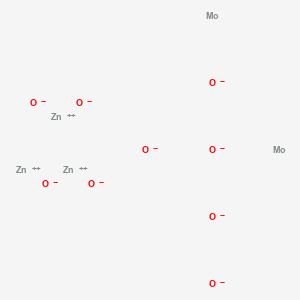 molecular formula Mo2O9Zn3-12 B13761275 Molybdenum zinc oxide (Mo2Zn3O9) CAS No. 22914-58-5