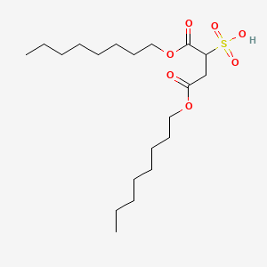 molecular formula C20H38O7S B13761286 Succinic acid, sulfo-, 1,4-dioctyl ester CAS No. 2373-23-1