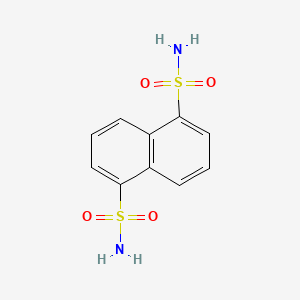 molecular formula C10H10N2O4S2 B13761320 1,5-Naphthalenedisulfonamide CAS No. 49650-84-2