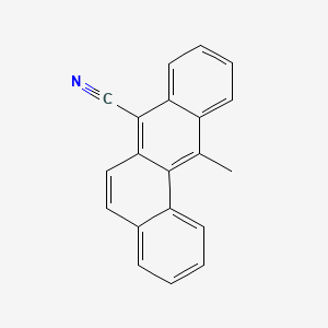 molecular formula C20H13N B13761338 BENZ(a)ANTHRACENE, 7-CYANO-12-METHYL- CAS No. 63020-25-7