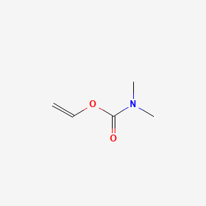 molecular formula C5H9NO2 B13761378 Carbamic acid, dimethyl-, vinyl ester CAS No. 57933-88-7