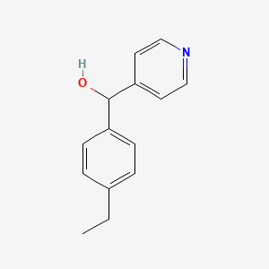 molecular formula C14H15NO B13761518 (4-Ethylphenyl)(4-pyridinyl)methanol 