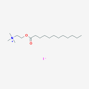 molecular formula C17H36INO2 B13761538 Lauroylcholine iodide 