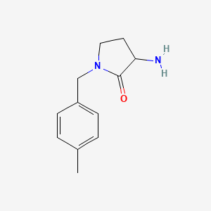 3-Amino-1-[(4-methylphenyl)methyl]pyrrolidin-2-one