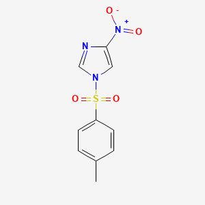 molecular formula C10H9N3O4S B13761540 1-(Toluene-4-sulfonyl)-4-nitroimidazole CAS No. 71100-56-6