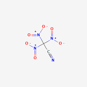 molecular formula C2N4O6 B13761577 Trinitroacetonitrile CAS No. 630-72-8