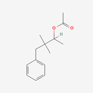 molecular formula C14H20O2 B13761582 1,2,2-Trimethyl-3-phenylpropyl acetate CAS No. 72727-62-9
