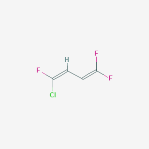 molecular formula C4H2ClF3 B13761583 1-Chloro-1,4,4-trifluorobutadiene 