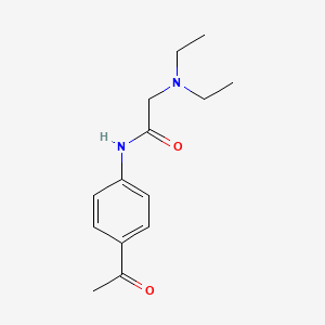 molecular formula C14H20N2O2 B13761593 Acetanilide, 4'-acetyl-2-diethylamino- CAS No. 54017-10-6