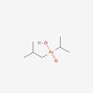 molecular formula C7H17AsO2 B13761596 Arsine oxide, hydroxyisobutylisopropyl- CAS No. 73791-43-2