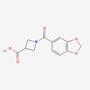 1-(1,3-Benzodioxol-5-ylcarbonyl)azetidine-3-carboxylic acid