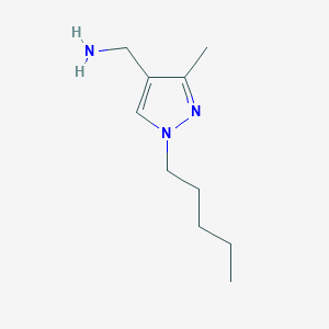 (3-methyl-1-pentyl-1H-pyrazol-4-yl)methanamine